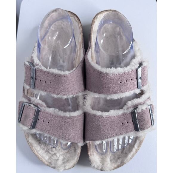 Birkenstock Arizona Shearling Suede Sandals Taupe Brown EU 42 US Men’s 9-9.5 main image 14